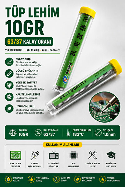 RoboPazar Tüp Lehim 10gr 63/37