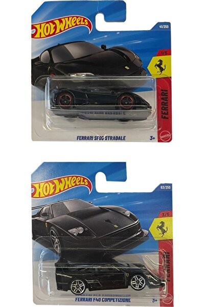 HOT WHEELS Ferrari SF90 Stradale & Ferrari F40 Competizione - 2'li Ferrari Se...