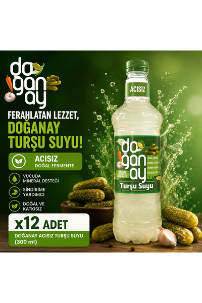Doğanay Acısız Turşu Suyu (300 ml) x12 adet