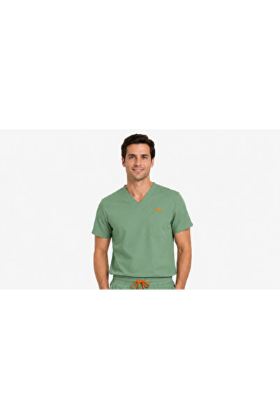Royal Bluza medicala de barbati slim fit cu patru buzunare