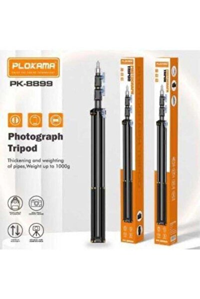 PLOKAMA PK-8899 Photography Tripod – Adjustable Professional Camera & Phone S...