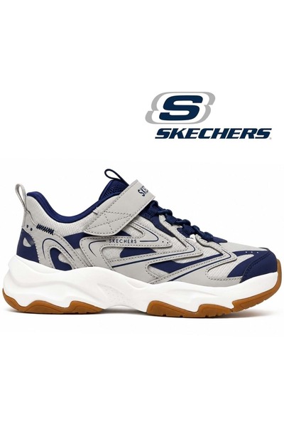 SKECHERS حذاء رياضي للأطفال من ريترو تك 405332L باللون الرمادي