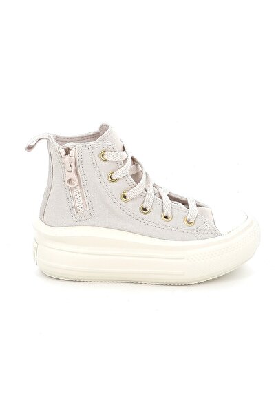 All Star Παιδικό Μποτάκι για Κορίτσι Converse Ctas Move Hi Χρώματος Μπεζ A20581C