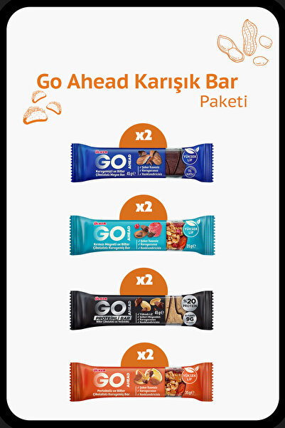 Ülker GO AHEAD Karışık Bar Paketi - İkişer Paket