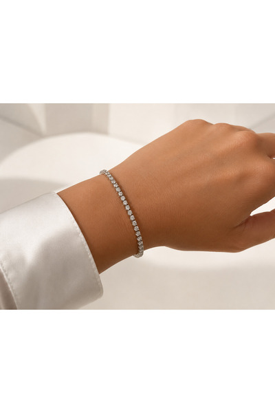 Yonida Jewelry Silver Minimal Suyolu Luxury Bileklik