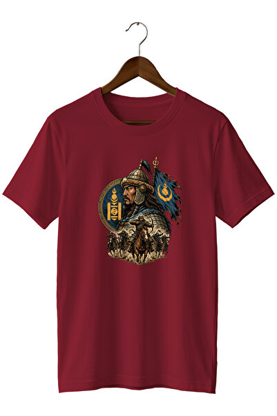 remonz Mongolian Empire Warrior Printed Unisex T-Shirt – Horse-Armed Army and...