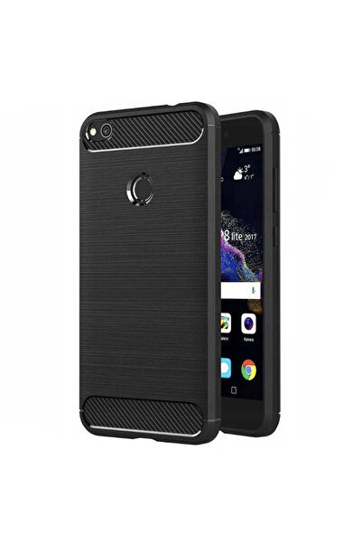Techsuit Husă pentru Huawei P9 Lite 2017, P8 Lite 2017, Silicon Carbon, negru...