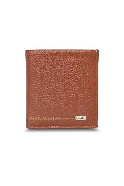 Çıkrık Guard Tan Multi-Compartment Mini Leather Men's Wallet