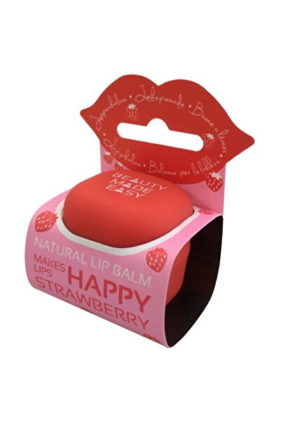 BEAUTY MADE EASY lip balm, with strawberries, Beauty Made Easy, 6.8 g