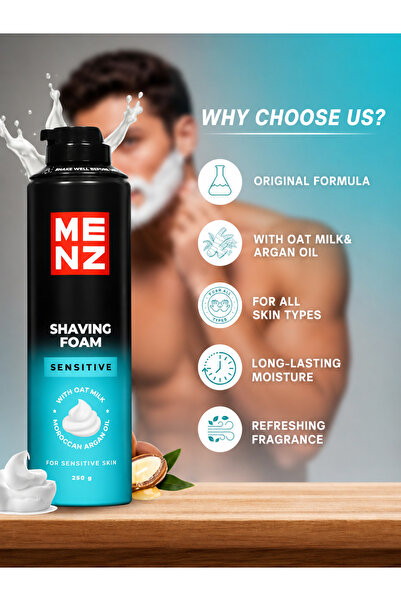 menz Shaving Foam For Men | Shaving Cream 250 Gm | Shave Foam | With long las...