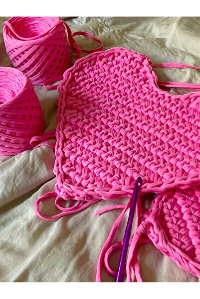 UMRA collection Penye ip 300-400gr Renk-Şeker pembe-Yumuşak dokulu triko peny...