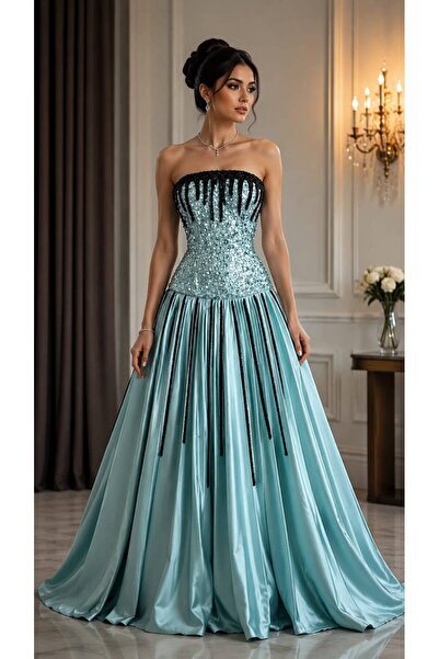 SKY dresses فستان كلفه سهره دبل كلوش