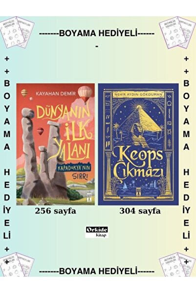 Timaş Yayınları Boyamalı - Dünyanın İlk Yalanı Kapadokyanın Sırrı - Keops Çık...