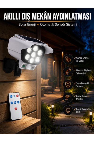 Epilons Kamera Görünümlü Solar Lamba