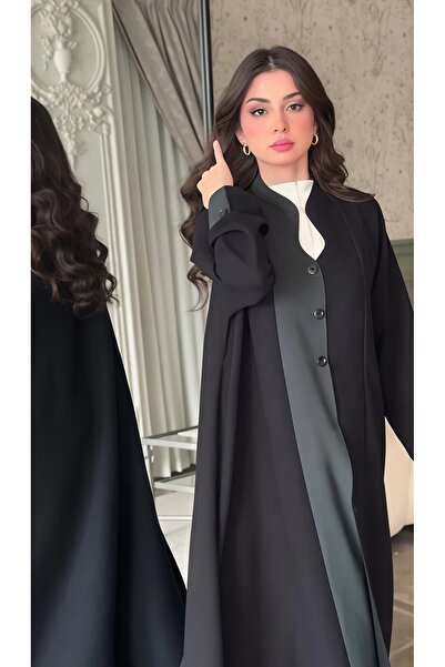 lutezi عباية ريفا نسائية بقصة كتف وقماش لمار مع طقطق عملي