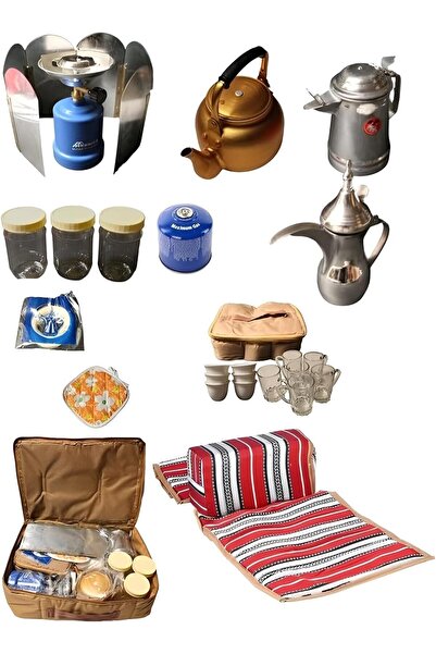 Cady One All-In-One Coffee & Tea Brewing Travel Bag Set, Picnic Bag Kit with ...