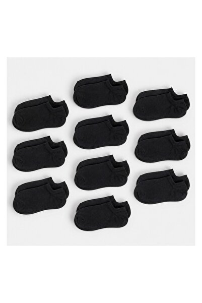 OEM Șosete pentru femei scurte, negru, set 10 perechi, mărimea 36-41 – confor...