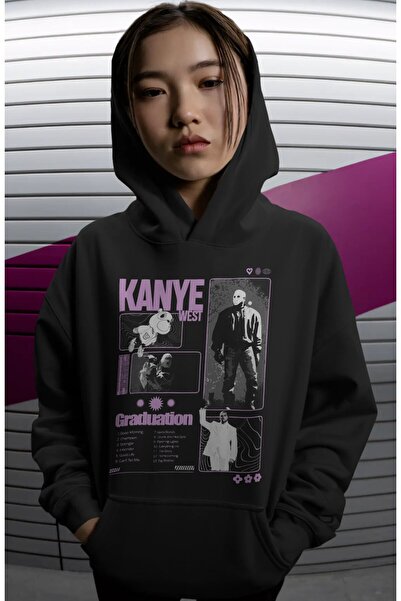 SEVBANO Kanye West Rapper Singer Back Printed Unisex Oversize Premium Hoodie