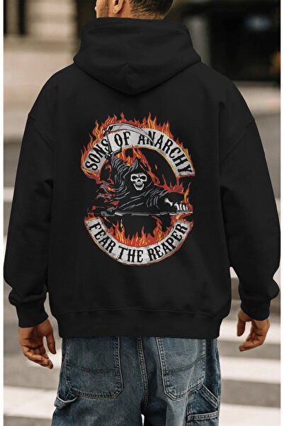 SEVBANO Sons Of Anarchy Rock Metal Music Group Hanorac cu glugă premium, supr...
