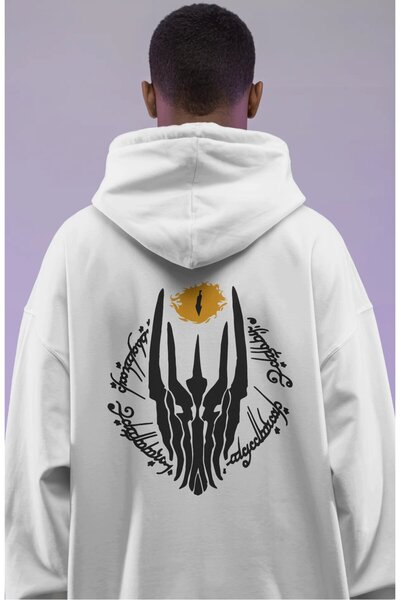 SEVBANO The Lord of the Rings Film Back Printed Unisex Oversize Premium Hoodie