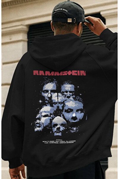 SEVBANO Rammstein rok metal muzički bend, unisex oversize premium hoodie sa z...