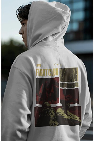 SEVBANO 1999 Fight Club Tyler Durden Film Back Printed Unisex Oversize Premiu...