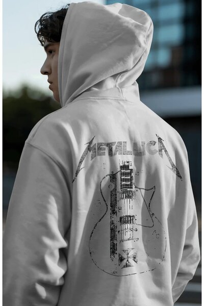SEVBANO Metallica Rock Metal Music Band Back Printed Unisex Oversize Premium ...