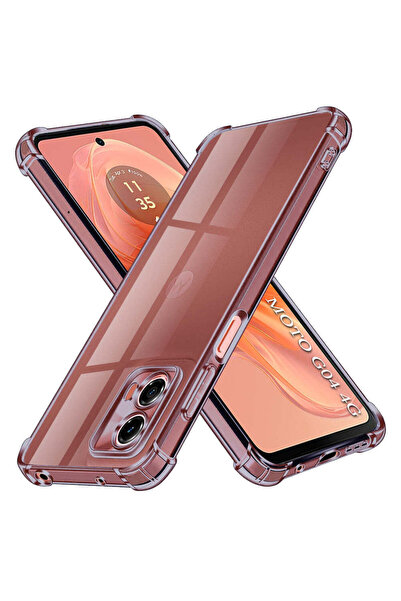 Techsuit Husă pentru Motorola Moto G04, Silicon transparent rezistent la șocu...