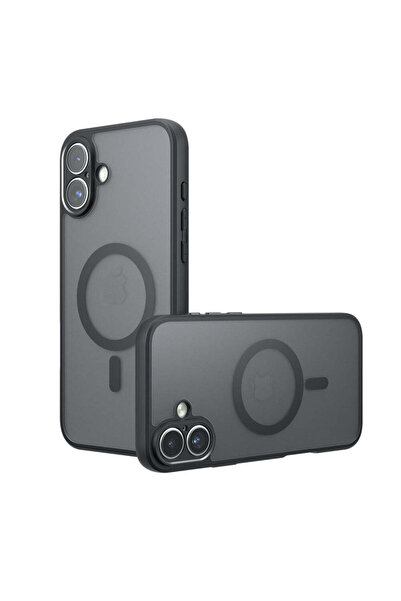 Techsuit Husă pentru iPhone 17, PureFrost MagSafe, negru mat - negru mat