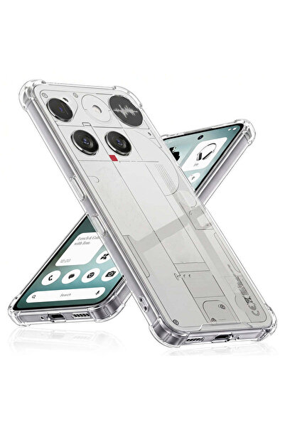 Techsuit Husă pentru Nothing Phone (3), din silicon transparent, rezistentă l...