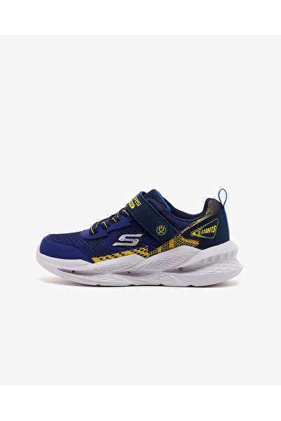 SKECHERS METEOR-LIGHTS 2.0 Büyük Erkek Çocuk Lacivert/Sarı Işıklı Spor Ayakka...