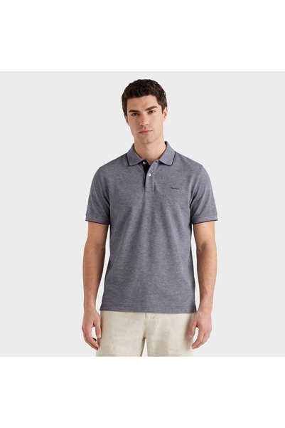 Gant Erkek Lacivert Regular Fit Polo Yaka T-Shirt