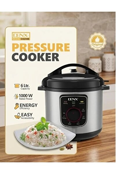 Denx قدر ضغط كهربائي DX2088 سعة 6 لتر |   جهاز طهي متعدد الوظائف بشاشة لمس من...