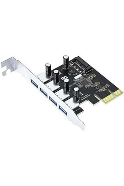 Yıldızan Pci-E 4 Port USB 3.0 Hub Multiplexer Card 1302237