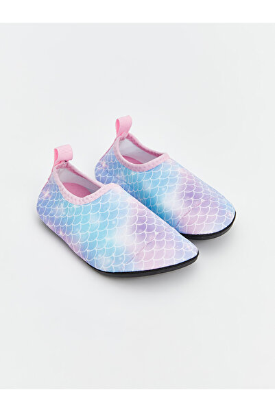 LC Waikiki Patterned Girls' Aqua Shoes