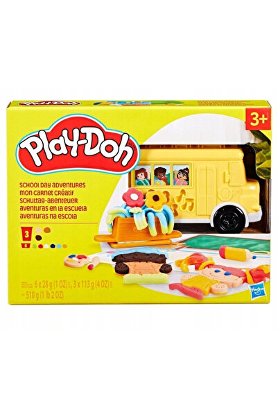 Hasbro Set creativ Play-Doh, autobuz școlar, 15 capete, multicolor, 510 g