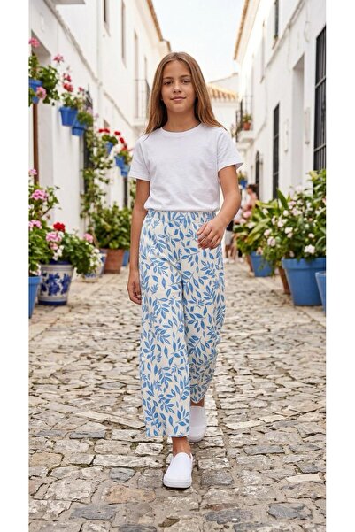 Esterella Girl's Wide-Leg Pleated Pants / Children's Wide-Leg Pants / Pattern...