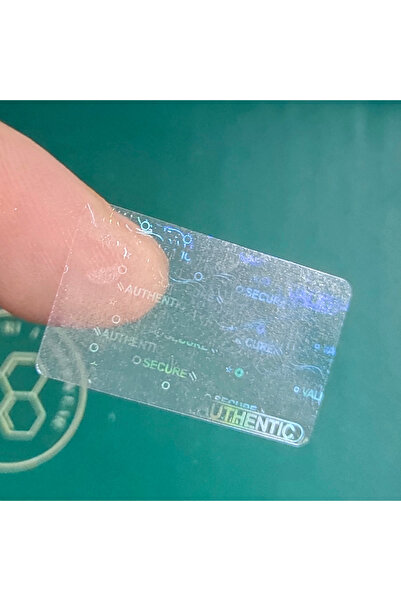 Choice V97 100pcs 25x15mm Transparent Hologram Security Seal Light Holographi...