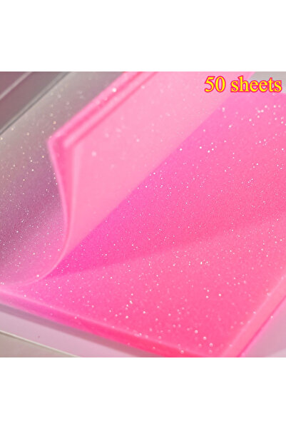 choice2 50sheets 100pcs Pink+Blue Gradient Glitter Semi-Transparent Sticky No...