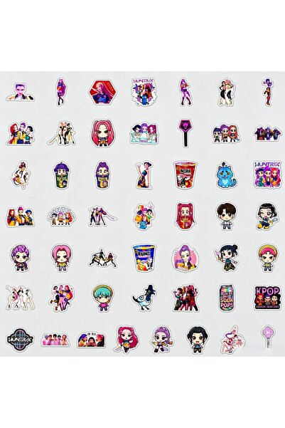 choice2 هاسبرو 50 قطعة ملصقات كرتونية للأنمي والـ K-Pop، ملصقات أفلام الرسوم ...