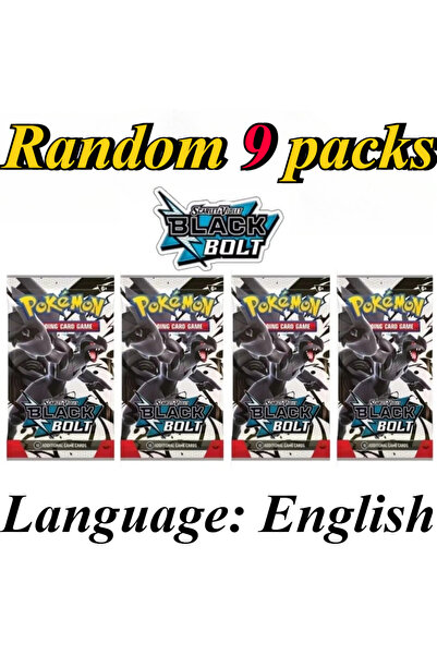 Choice21 Bandai BLACK BOLT 9 Packs Pokémon Card Packs Bright Stars Prismatic ...