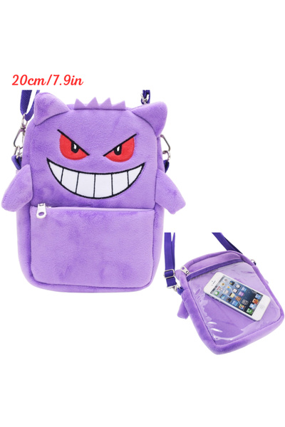 Choice4 Gengar New Pokemon Gengar Lucario Mimikyu Snorlax Plush Shoulder Bags...
