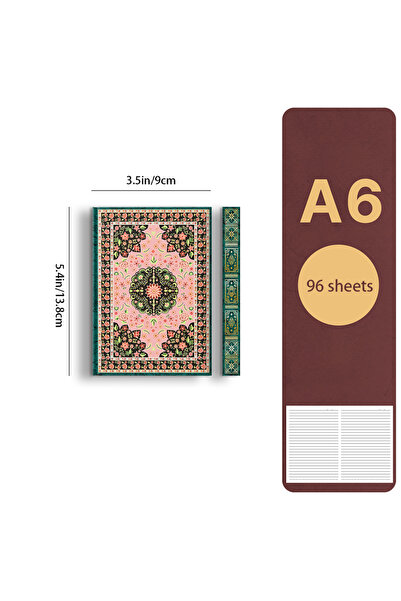 choice2 03 دفتر ملاحظات كلاسيكي A6 بتصميم عتيق، دفتر مكتبي أفقي عالي الجودة، ...