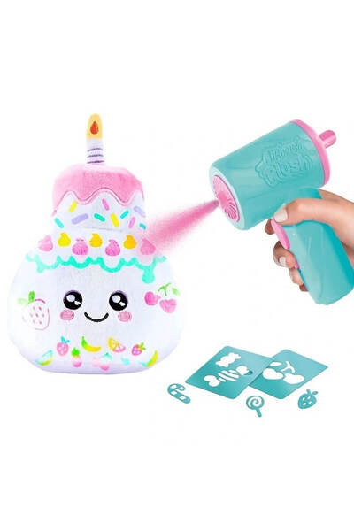 Canal Toys Airbrush Plush Foodtastic Squishy Peluş Boyama Seti - Birthday Cake