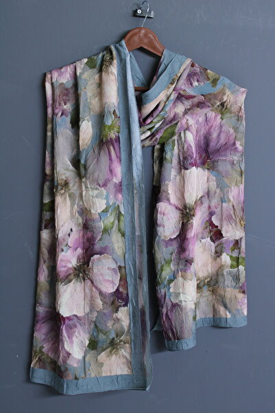 OttomanSilk Aquarelle Patterned Kraş Shawl