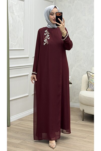 Generic Brand Noble Evening Dress Claret Red