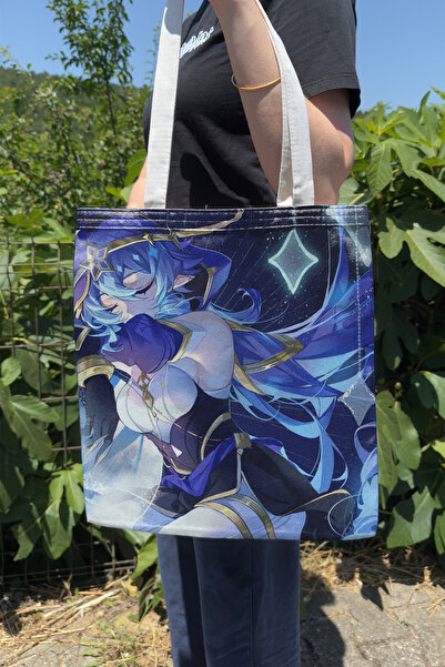 ZipZap Layla Genshin Impact V3 Double-Sided Canvas Print Tote Bag Anime Bag