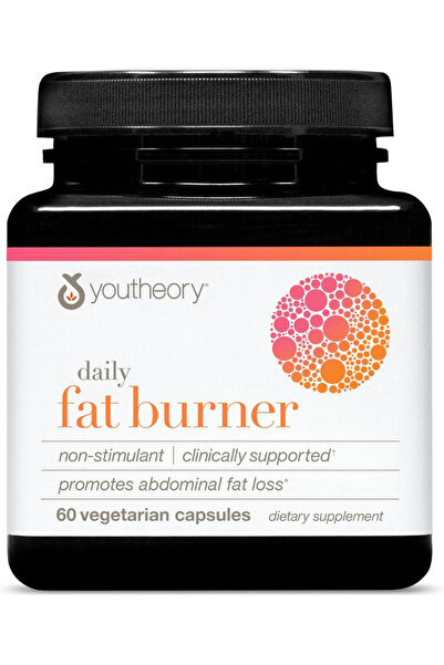 Youtheory Supplement Daily Fat Burner - 60 Capsules - Non-Stimulant Body Comp...