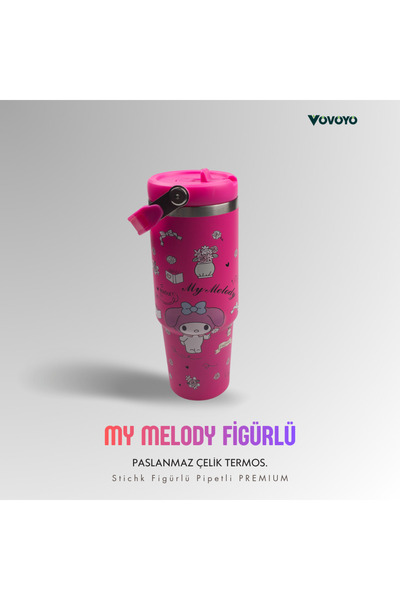 vovoyo My Melody Figürlü Premium Paslanmaz Çelik Termos