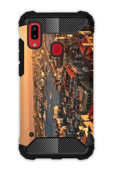 EGSTECH Galaxy A20 - A30 Case Army Tank Full Protection Anti-Shock - Sunset I...